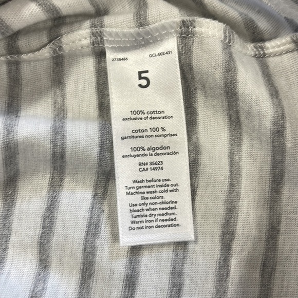 Carter’s Lot of 2 Striped Cotton Shirts Girl’s Size 5 NWT - Picture 8 of 10